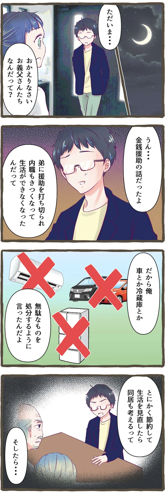 金銭援助の話だったよ