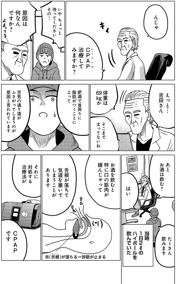 『ドキュメントSAS～無呼吸症候群の男がCPAPを返却するまでの物語～』より