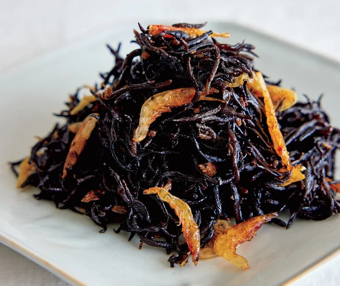 ひじきのアヒージョ風炒め