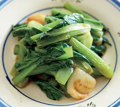 小松菜の蒸し炒め