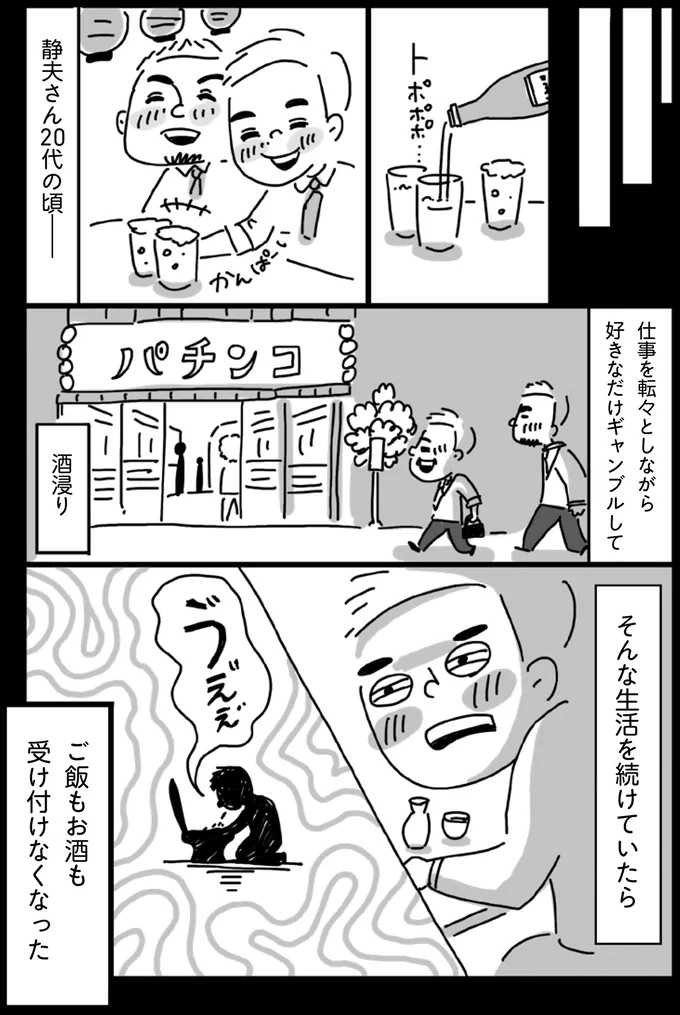 仕事を転々としながら好きなだけギャンブルをして酒浸り