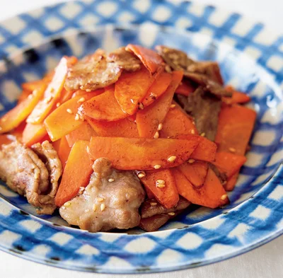 にんじんと豚こまのきんぴら