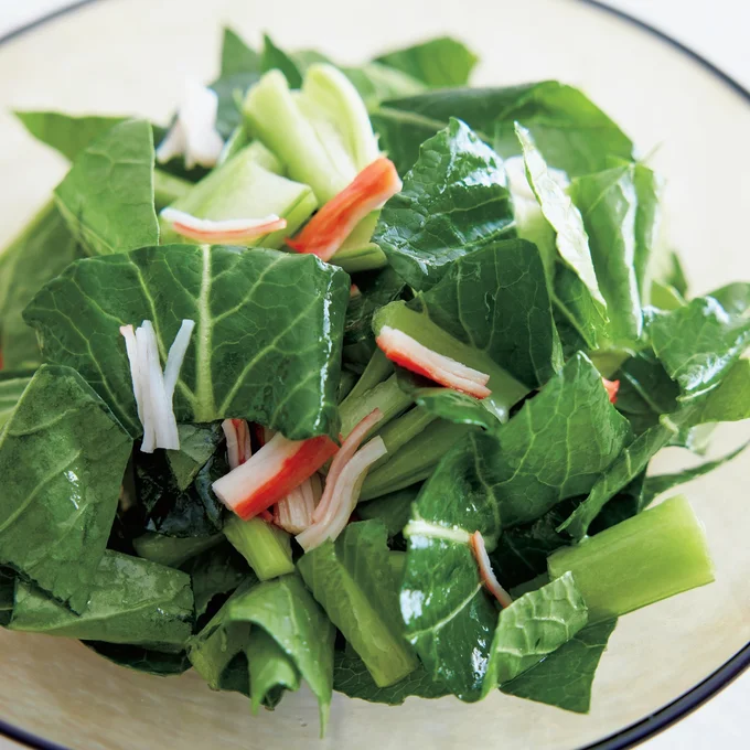 小松菜とかにかまのサラダ