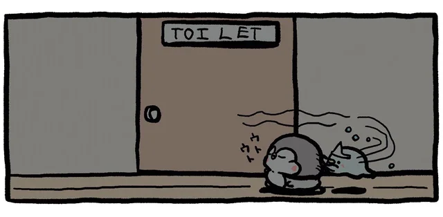 トイレはこっちだよ！夜中もずっと見守っているよ