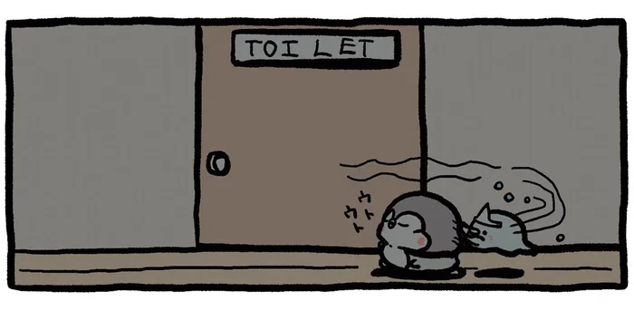 トイレはこっちだよ！夜中もずっと見守っているよ