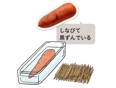 黒ずみの原因は、やはりポリフェノールの酸化で、そのまま食べられますが、気になるなら取り除いて