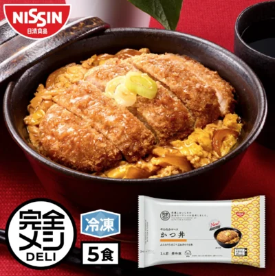 日清 冷凍 完全メシ DELI やわらかロースかつ丼 5食セット