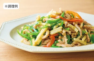 産直豚肉のチンジャオロースセット（できあがり）