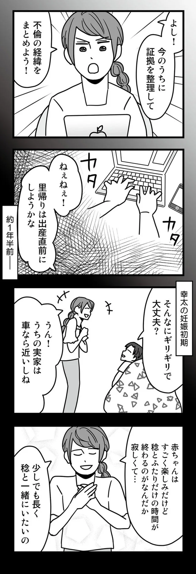 よし！今のうちに証拠を整理して不倫の経緯をまとめよう