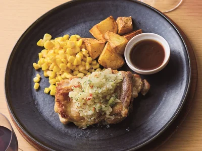 チキンのディアボラ風