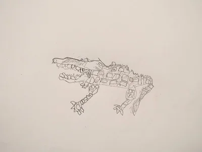 5歳が描いたワニ▶疲れた母を癒したのは…（⇒次へ）