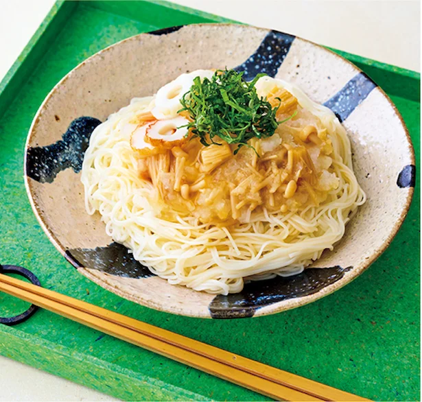 なめたけおろしそうめん