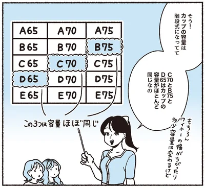 カップの容量は段階式になってて