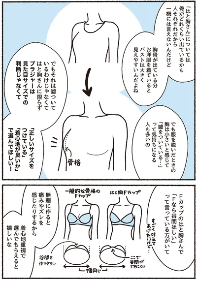 ブラジャーは見た目サイズでの判断じゃなくて