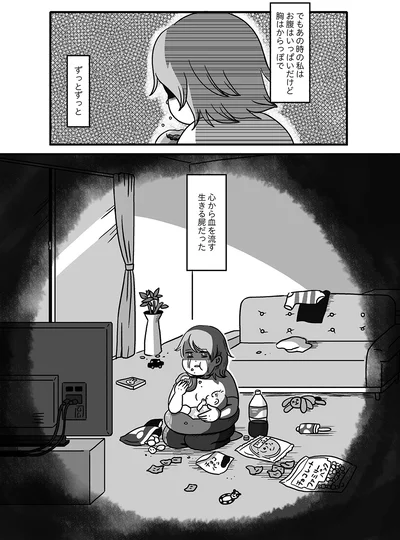 心から血を流す生きる屍