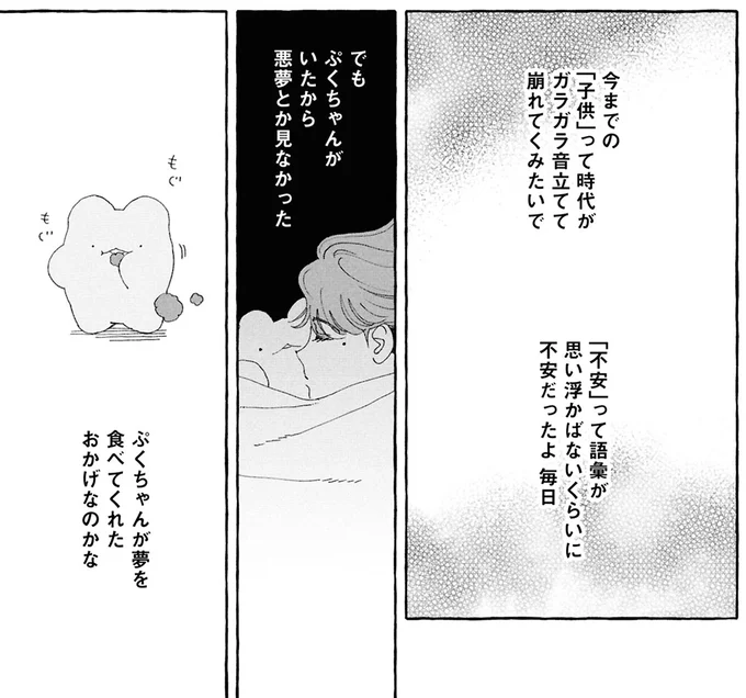 ぷくちゃんがいたから悪夢とか見なかった