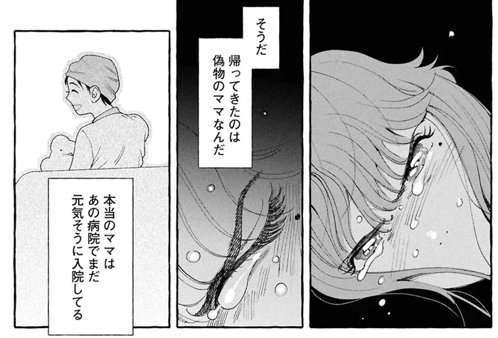 帰ってきたママは別のママなんだ！ 「病人」な母を見た少女の現実逃避／ぷくちょらりファミリア（3）