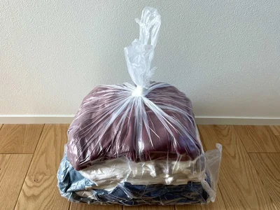 ビニール袋の口をしっかりと結べば完成！（▶次へ）