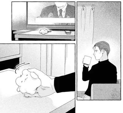 部屋でテレビを見ながら…