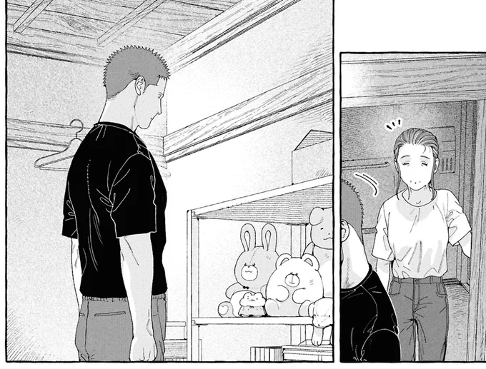 ぬいぐるみを見ている甥っ子