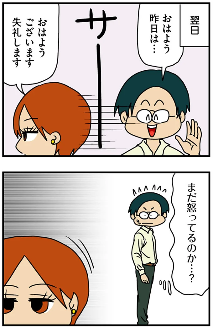 まだ怒ってるのか…？