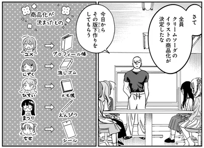 今日から版下作りをしてもらう