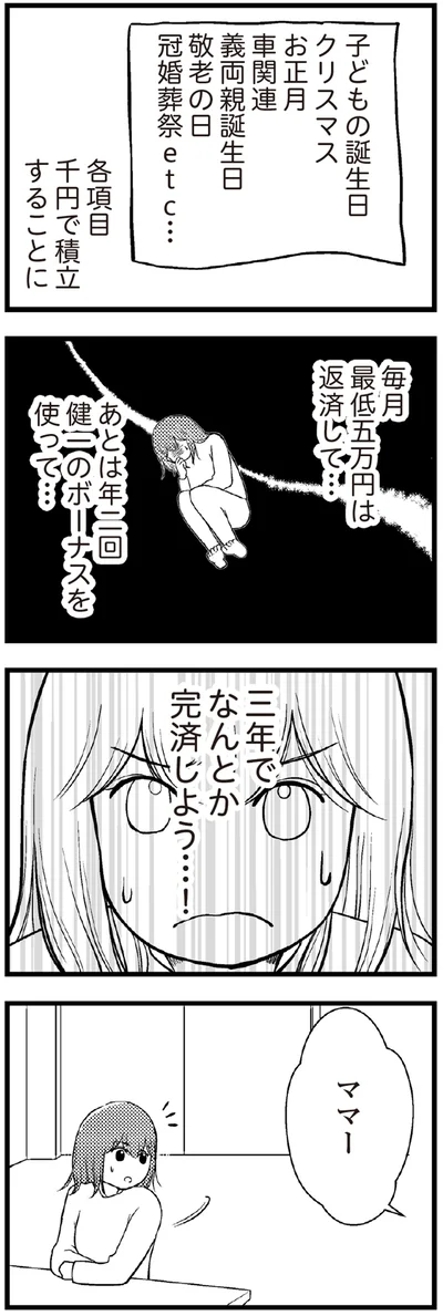 三年でなんとか完済しよう…！