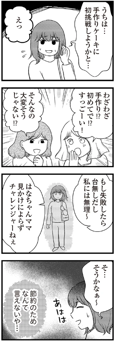 手作りケーキに初挑戦しようかと…