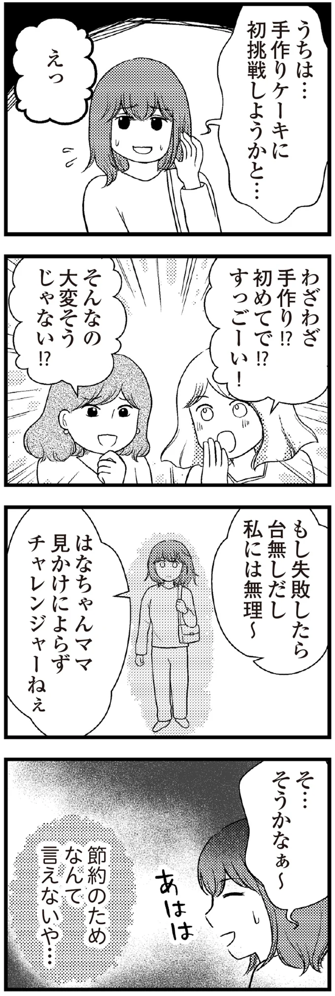 手作りケーキに初挑戦しようかと…