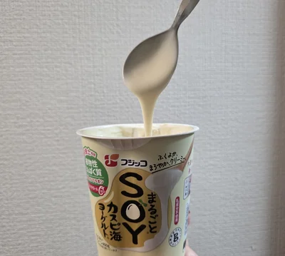 もはやヨーグルトというより、出来立ての『寄せ豆腐』や『濃厚な湯葉』のよう！ 