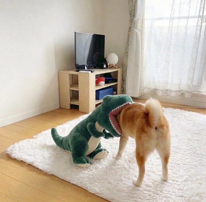 恐竜に食べられていた…！？▶静かに反撃に出るももちゃん（⇒次へ）