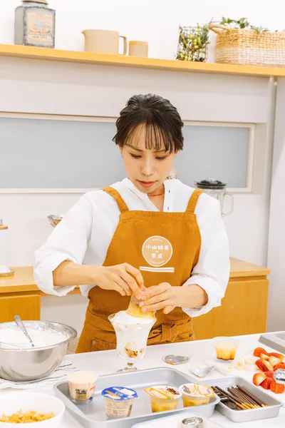 盛り付けに悩むみきさん