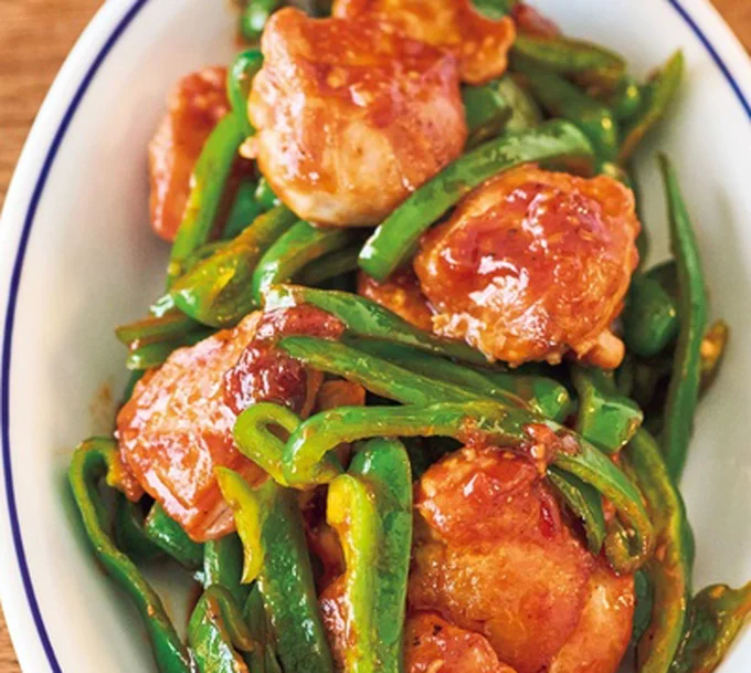 「とりとピーマンのケチャップ炒め」