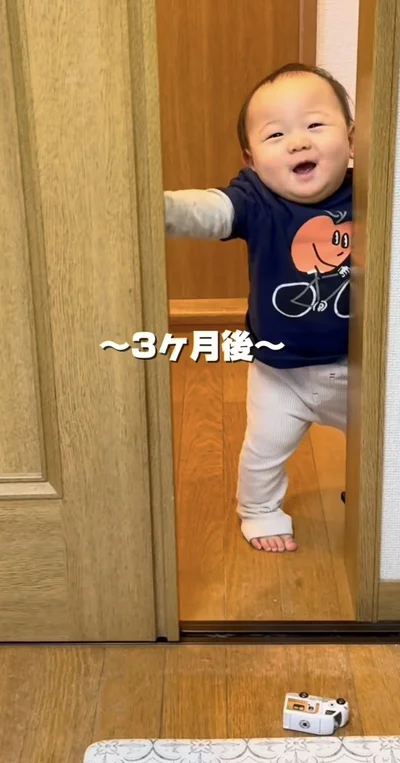 開け閉めは余裕▶成長はあっという間（⇒次へ）