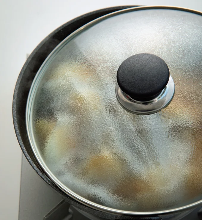 手順4　落としぶたをして煮る