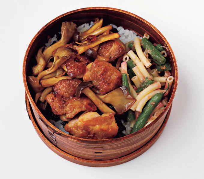 とりときのこのきんぴら弁当