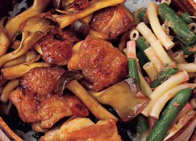 とりときのこのきんぴら弁当