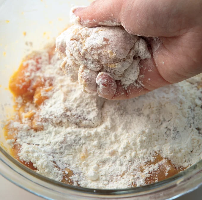 手順3 2回目のころもをつける