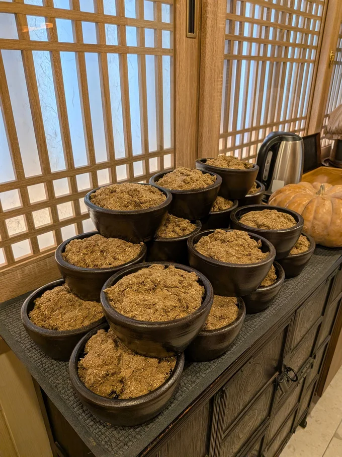 10年熟成されたヨモギ。こだわりが凝縮しています。