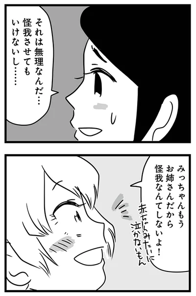 怪我なんてしないよ！