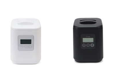 デザインも、無駄を削ぎ落としたスマートなフォルムでキッチンにすんなり溶け込みます。カラーはホワイトとブラックの2色展開