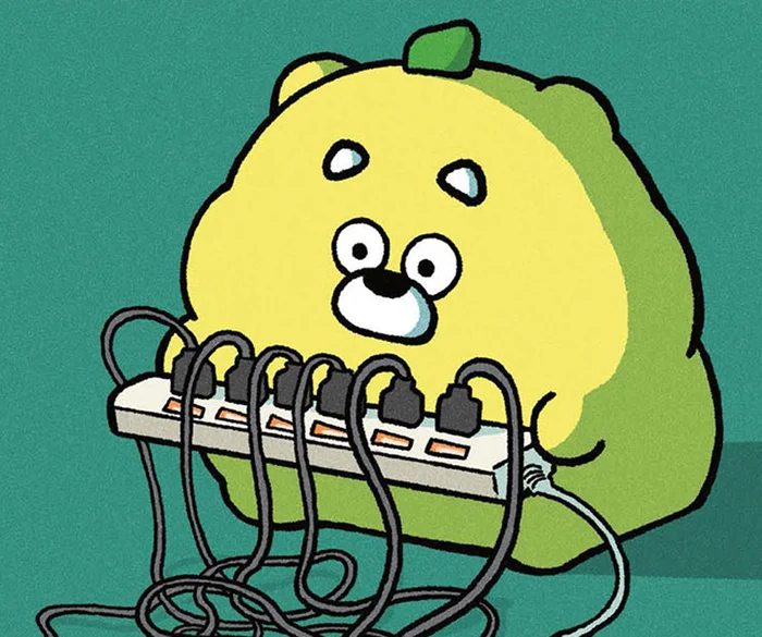 電源タップを前に「ひろくま」呆然。日常あるある3選！