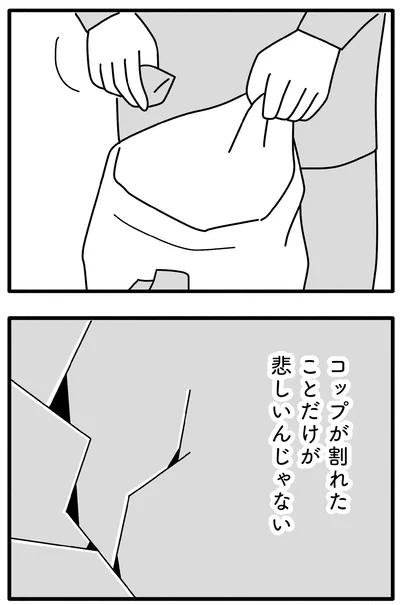 コップが割れたことだけが…