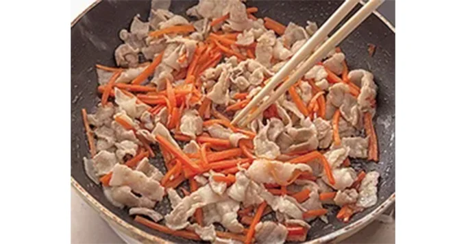 五目焼きビーフン工程4