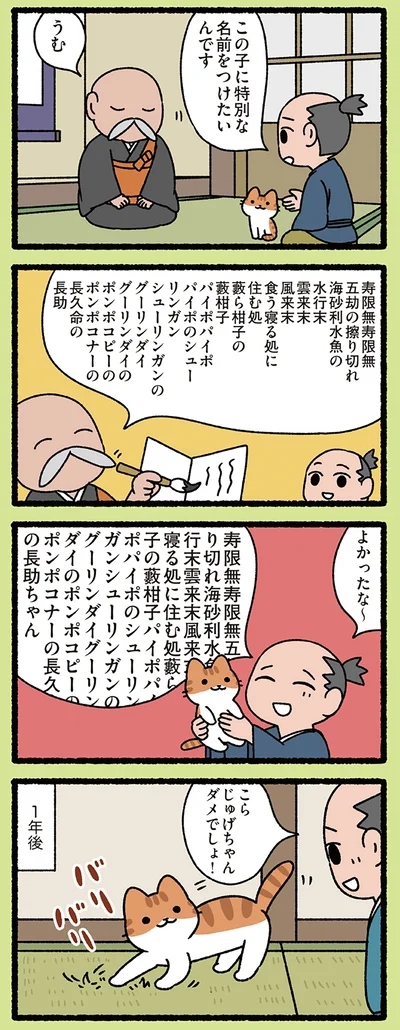 こら　じゅげちゃんダメでしょ！