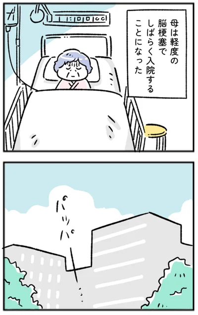 しばらく入院することになった