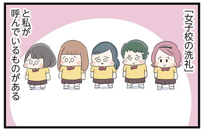 「女子校の洗礼」と私が呼んでいるものがある