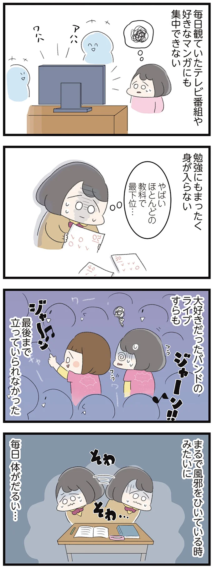 やばい　ほとんどの教科で最下位…