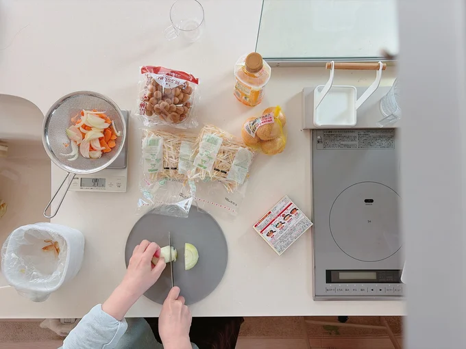 給食は給食、家は家　▶子どもたちにお願いした