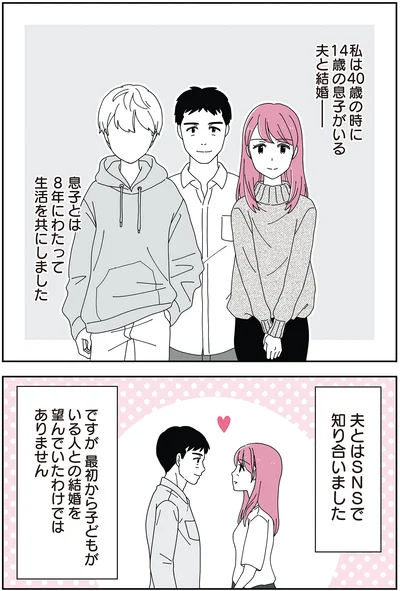 14歳の息子がいる夫と結婚